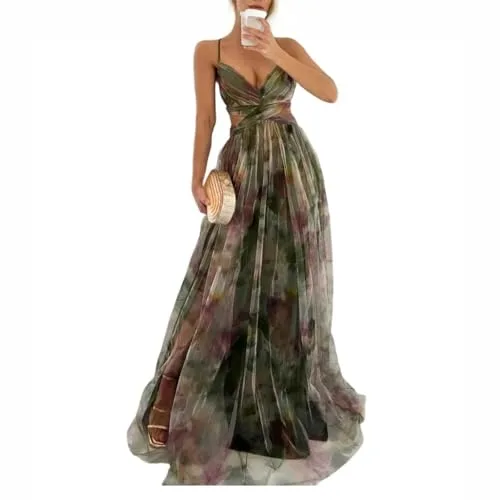 Vestidos De Fiesta Mujer Elegantes Monos De Vestir para Bodas Lentejuelas Fluido Trajes Tallas Grandes Vestir Noche Mangas Largas Ceremonia Bautizo Midi Novia Ropa 2#Verde Oscuro L