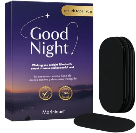 MARINIQUE® 120 UNIDADES MOUTH TAPE PREMIUM | No Más Ronquidos | Antironquidos | Cinta Bucales Para Dormir | LARGA DURACIÓN y CONFORT | Mouth Tape for sleeping | Tapa bocas para dormir CON GUIA DE USO