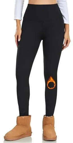 Ulknyss Leggins Termicos Mujer Invierno Cintura Alta Pantalones Mallas Termicas Cálidos Forro Polar Leggings Mujer