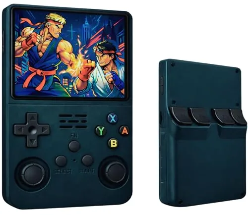 Consola Retro Portatil con más 20.000 Juegos - Versión 2026- Mini Consola Arcade - Juegos PS1, PSP, N64, NDS, SuperN, GameB, GBA, NeoG, etc. Pantall HD de 3.5' 640*480 - Original Rechace Imitaciones!