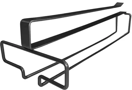 Generisch Soporte para copas de vino, bajo estantería, soporte para ahorro de espacio, organizador de metal para armarios de cocina, estantes de bar o uso de almacenamiento, se mantiene seguro en