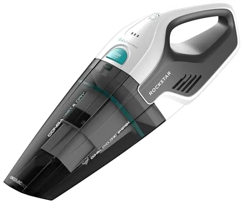 Cecotec Aspiradora de Mano sin Cable Conga Rockstar Hand 8,4 V X-Treme. 50W, 4,5kPa, Batería de Ion-Litio 8,4 V, Tecnología Ciclónica sin Bolsas, Sólidos y lLquidos, Depósito 500ml, Accesorios