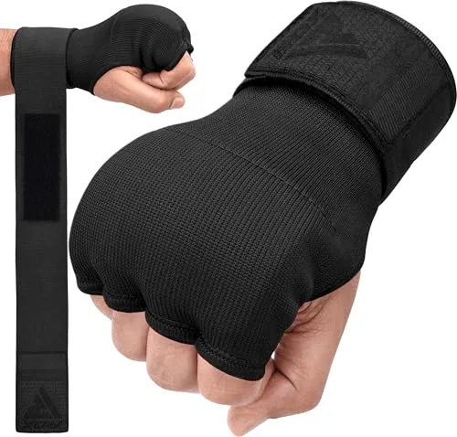 RDX Gel Vendas de Boxeo para Manos Guantes Interiores, Muñequeras Rápidas de 100 cm de Largo, Elásticos, Puño Acolchado Protección para Manos, Muay Thai MMA Artes Marciales Vendas de Entrenamiento
