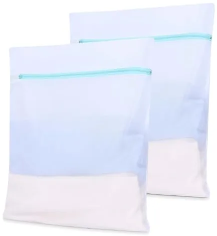 OTraki 2CPS Bolsa Grande para Lavadora 40x50 cm, Bolsa Ropa Suciacon Cremallera Oculta, Bolsas para la Colada Reutilizable, Bolsas Lavadora para Ropa, Abrigos, Camisa