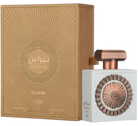 Lattafa Pride Nebras Elixir EDP 100 ml | Perfume gourmand dulce y cremoso unisex | Vainilla, almizcle y caña de azúcar