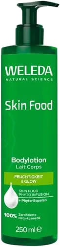 Weleda - Skin Food, Leche Corporal, Hidrata Intensamente y Mejora la Elasticidad de la Piel, con Pensamiento Silvestre, 100% Natural, Todo Tipo de Piel, Vegano - 250 ml