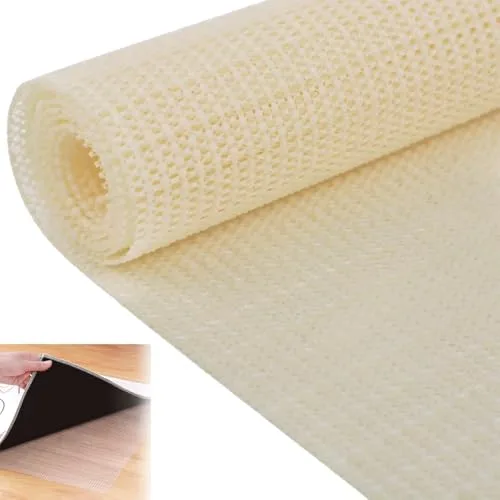 180 x 200 cm Alfombra Antideslizante Suelo Recortable de PVC, Estera Antideslizante, Multiusos Base de Antideslizante para Cajones Estantes Bandeja