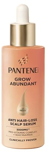 Pantene Grow Abundant Sérum Anticaída para el Cuero Cabelludo 60ml para un Cabello Más Grueso,Más Largo y Más Denso en 8 Semanas. Tratamiento Anticaída Cabello Mujer.Con 3000mg de ComplejoPro-Vitamina