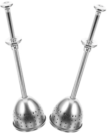FIXOSHEE 2 piezas Infusores de Té de Acero Inoxidable Extensibles Colador de Malla Fina Reutilizable para Infusión de Sueltas de Compatible con Taza Individual