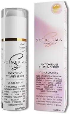 60ml SERUM VITAMINA C, ASTAXANTINA, VITAMINA E, B1,B2,B6,B9,B12 Y ACIDO FERÚLICO - Niacinamida, Ácido Hialurónico, Péptidos, Resveratrol, Centella Asiatica, Aloe – SERUM FACIAL GLOW Y DESPIGMENTANTE