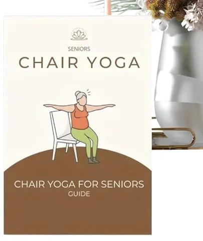 Libro para yoga en silla | Guía de entrenamiento de yoga en silla de bienestar, libro de ejercicios de fitness saludable para mejorar el equilibrio, construir la pérdida de peso, para principiantes