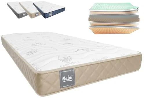 Don Descanso - Colchón 150x190 Viscoelástico Mulhacen DualSense, Altura 15cm. Multicapa con Núcleo GravityFoam, Firmeza Alta, Doble Cara Invierno/Verano, Transpirable. Fabricado en España, Beig