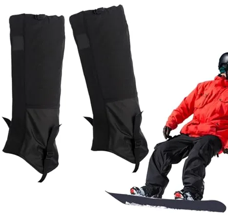 Liakyunf Polainas para Piernas | Polainas Impermeables para Senderismo y Botas - Protector Ajustable para Invierno, Running y Nieve | Senderismo, Escalada, Caza y Actividades Outdoor para Mujeres y
