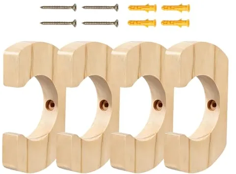 Montaje De Pared Del Soporte De Pádel Kayak - Madera, Guardián De Almacenamiento Del , Soporte Estructural | Cita De Palas De Madera, Guardián De Salvamento Espacial A Prueba De Scratch