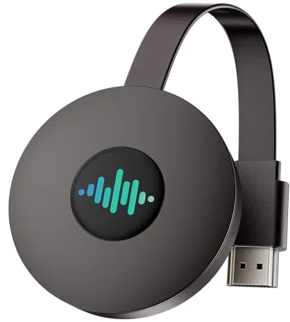 5G Wireless HDMI dongle 4K,Miracast hdmi Dongle, Wireless WiFi Display Dongle,Compatible con Miracast/Airplay/DLNA para Teléfono Android/i-OS/PC/TV/Monitor (Negro nacarado)