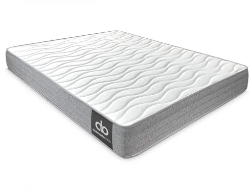Duérmete Online - Colchón 90 x 200 Viscoelástico Frida con Cara Invierno/Verano, Ergonómico, Confort y Dureza Óptimos, Higiénico y Transpirable, Grosor 21cm