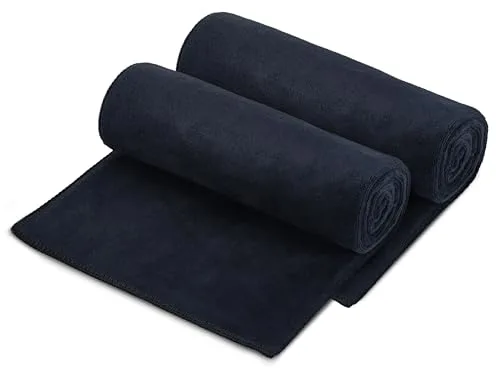 Starvortex 2Pc Toallas Gimnasio, 100 x 50cm Toalla Microfibra Gimnasio, Suave Toallas Microfibra, Toalla Gimnasios Hombre Mujer, Absorción de Agua Fuerte Toalla Yoga para Viajes Gimnasios Camping