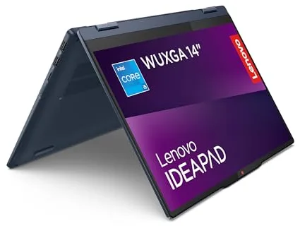 Lenovo IdeaPad 5 2-in-1 Gen 9 – Ordenador Portátil Convertible Táctil 14'' WUXGA (Intel Core i5-13420H, Intel UHD Graphics, 16 GB RAM, 512 TB SSD, Wi-Fi 6, Win 11 Home) Teclado QWERTY Español - Azul