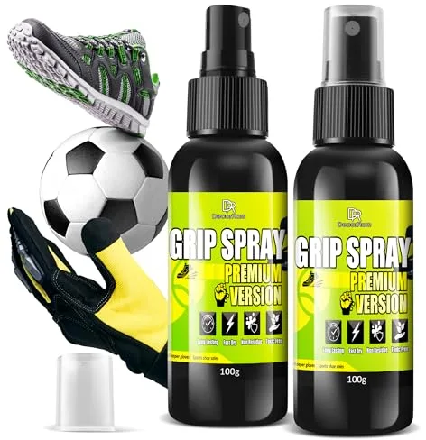 Spray Antideslizante para Zapatos, 200ml Adhesivo de Alta Prestación, Mejora la Tracción en Todas Las Superficies, Ideal para Fútbol, Baloncesto, Tenis, Golf y Otros Deportes, Duración Prolongada