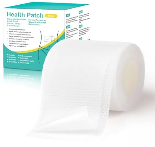 Parches Cicatrizantes de Silicona 4x150 cm - Médicos, Reutilizables - Para Cesáreas, Queloides - Transpirables e Impermeables (Transparente)