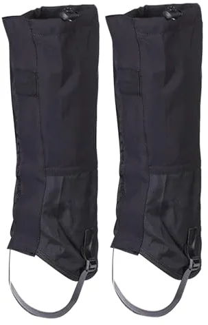 TQEBWUS Polainas de senderismo impermeables,Polainas ajustables para hombres - Protección para senderismo de invierno Esquí Raqueta de running para mujer