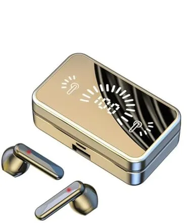 Stdlyxun Auriculares Inalámbricos - Auriculares Bluetooth 5.1 con HD Micrófono Ip7 Impermeable Auriculares Bluetooth Reducción De Ruido Auriculares Inalámbricos Pantalla Led Carga Rápida