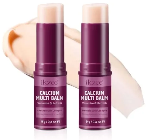 Crema Multiacción de Calcio y Colágeno | Efecto Lifting, Firmeza e Hidratación Intensa para Rostro, Contorno de Ojos y Cuello | 2 Unidades