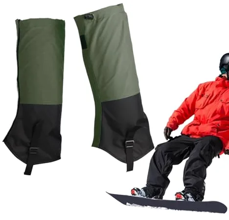 Polainas para Piernas | Impermeables para Botas de Esquí - Protector Ajustable para Invierno, Running y Nieve,Invierno Caza Escalada Verano