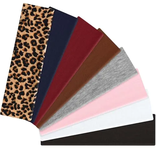 AWUMBUK Diadema Mujer Hombre, 8 Pcs Cinta Pelo Deporte Elástica Diademas Mujer Antideslizante Cintas Pelo Yoga Movimiento Headband Accesorios