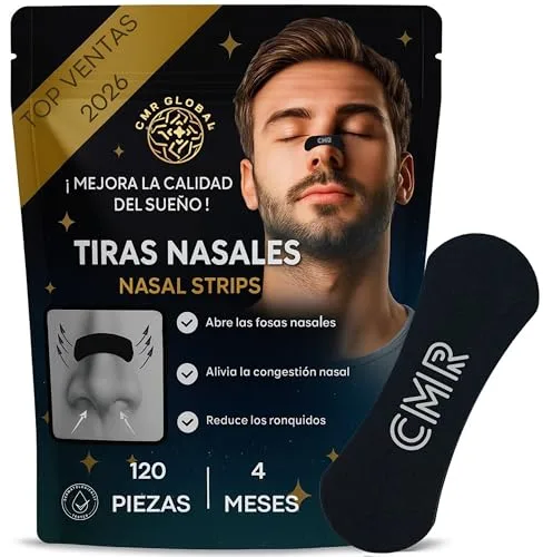PACK PRO PREMIUM 120 Tiras Nasales Deportivas. Tiras Nasales Antironquidos para Dormir. Alivia la Congestión Nasal Para una Mejor Respiración. Nasal Strips Negras Para Reducir Ronquidos Tiritas Nariz