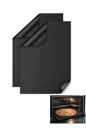 TOUCHE ® Protector de horno interior (2 unidades) | Hoja revestimiento horno | reutilizable, antiadherente y resistente a altas temperaturas | Incluye Libro de recetas.