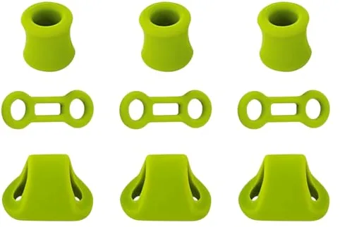 Herramientas de bloqueo para cuerdas y mosquetones de escalada – Robustas de silicona con seguridad mejorada, kit de fijación de cuerda de rescate con cuerdas de parada | para el alpinismo