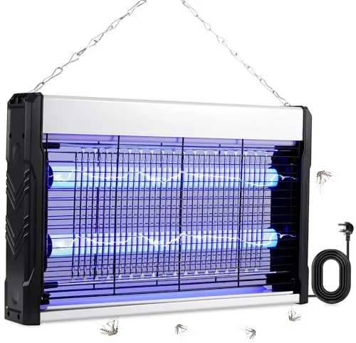 Lámpara Matamosquitos, Matamoscas de 3200 V, matainsectos y matamoscas electrónico para el jardín, el Patio y la Cocina Industrial