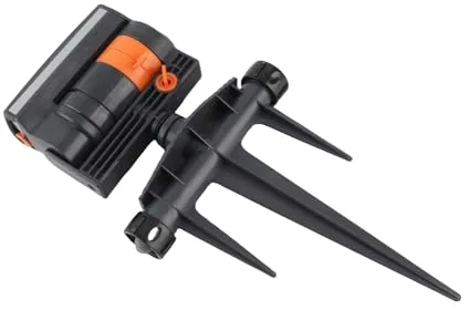 Dioche Aspersor de Césped Automático Aspersor de Césped Oscilante Automático de 16 Orificios: Caudal de Agua Ajustable, 4 Patrones de Rociado, Adecuado para Jardines y, Cobertura de Agua de área