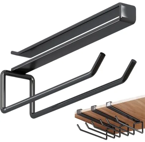 Djowyh Soporte para copa de vino para armario bajo – Estante de secado para vasos sin taladrar | Soporte para copas de vino en armarios de cocina | para sótano, cocina, salón