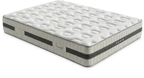 Duérmete Online - Colchón Viscoelástico Oasis | Muelles Ensacados | Confort Óptimo y Excelente Adaptabilidad | Altura 28 cm | Firmeza Intermedia | Antiácaros, Antibacteriano e Hipoalergénico 180 x 190