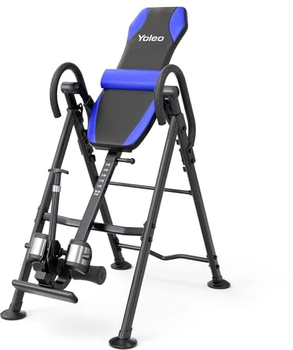 YOLEO Gravity Mesa de inversión Robusto con Soporte Lumbar, Ajuste Multiángulo para Terapia de Alivio del Dolor