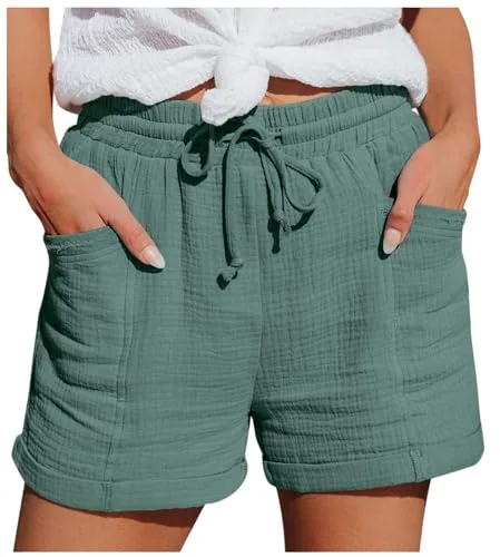 Pantalón Corto Mujer Linen Pants Women Pantalon Algodon Lino Ropa De Short Shorts Deportivos Deportivo Pantalones Cortos Deporte Blanco Comodo Chandal Talla Grande Vestir Calções Mulher Bermudas