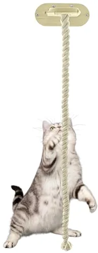 Cuerda De Escalada Para Actividad Para Gatos - Juguete Juguetón Con Succión Para Ventana, Juguete De Rascar De 150 Cm Para Gatos, Cuerda Interactiva Para Ejercicios De Interior Para Hogar, Apartamento