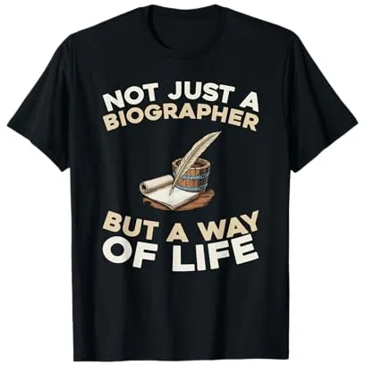 Biógrafo Personajes - Historia Escritura Biógrafo Camiseta