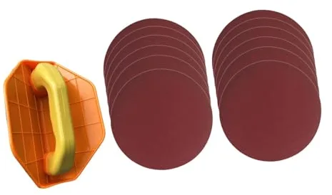 #N/a Lijadora de detalles manual para esquinas de paneles de yeso, soporte para papel de lija, herramienta liviana para acabado de masilla, herramienta de, Malla 180