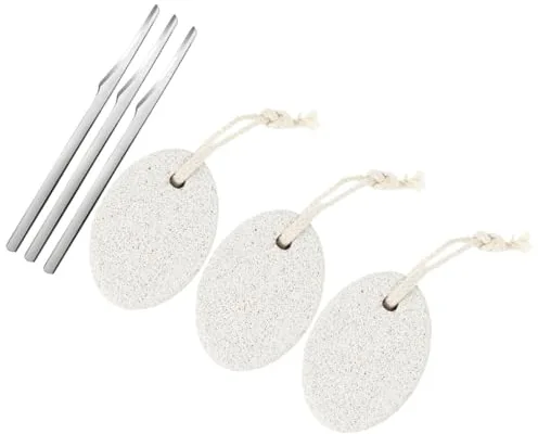 ARTIBETTER Kit de Pedicura Profesional para Pies, Removedor de Callos de Acero Inoxidable Lima de Pie y Piedra Exfoliante, Set de 6 Piezas para Eliminar Piel Muerta y Durezas, Cuidado Diario