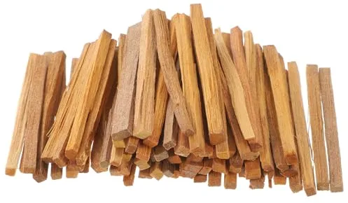 Toyvian Tiras de Madera de Sándalo 6,5 Cm 250 G para Meditación y Purificación, Palitos de Incienso Naturales para Sala de Estar, Yoga y Rituales, Varillas Fragantes de Sándalo