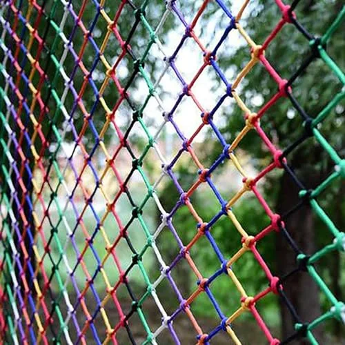 VUIKLCty Red de Escalada Colorida for Entrenamiento, Red de Carga for Escalada, Red de Escalada Interior y Exterior, Red de Escalera de Cuerda for Valla(1 * 2m(3.3 * 6.6ft))