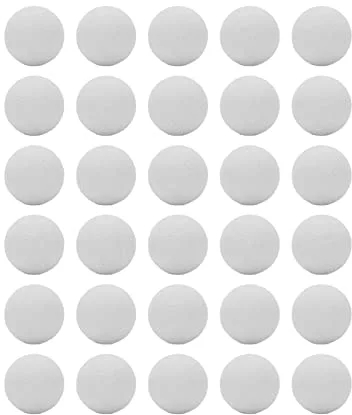 outdoorm 30 pelotas de golf de espuma EVA de 21,5 mm, pelotas de golf de práctica de espuma para entrenamiento en interiores y exteriores (Blanca)